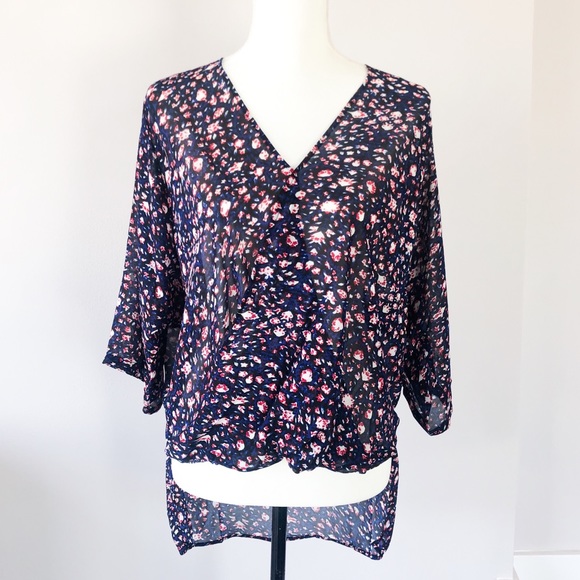 3/$25 WAYF | Faux Wrap Blouse - Picture 2 of 6